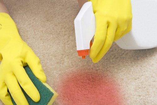 Professional hard floor cleaning in a Swisscottage residential hallway