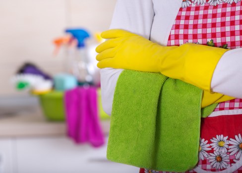 Professional cleaners maintaining shared office and washroom areas in Swisscottage